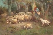 unknow artist Sheep 108 France oil painting artist